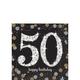 Sparkling Celebration 50th Birthday Tableware Kit for 32 Guests